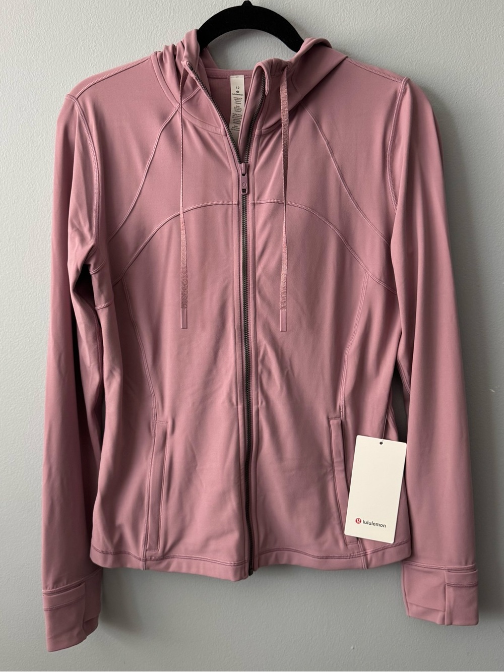 lululemon athletica Dusty Rose Full-Zip Bomber Hooded Define Jacket
